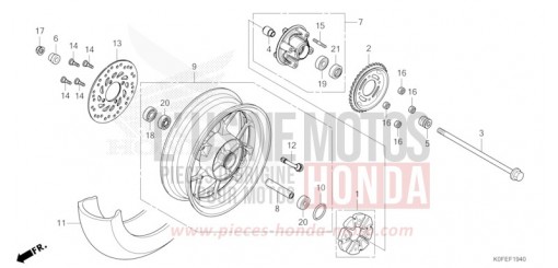ROUE ARRIERE Z125MAN de 2022